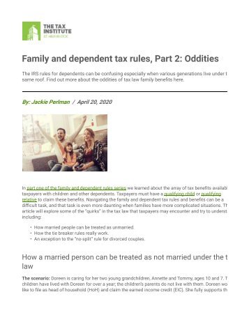 IRS dependent rules _Family-and-dependents