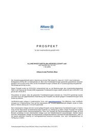 Verkaufsprospekt - Allianz Investmentbank Aktiengesellschaft