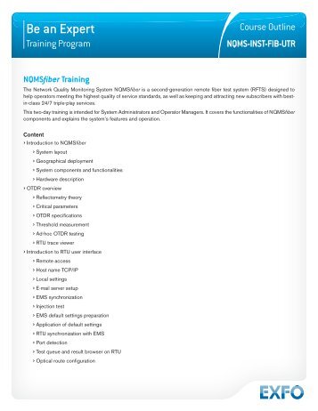 NQMS-INST-FIB-UTR - EXFO