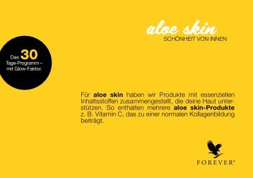 Broschüre aloe skin 