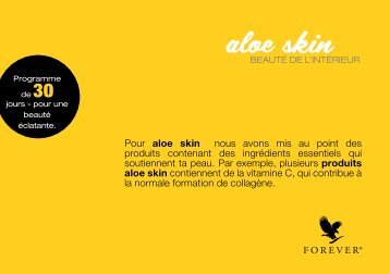 Brochure aloe skin