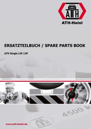 ATH-Heinl ERSATZTEILBUCH SPARE PARTS BOOK Single Lift 12P
