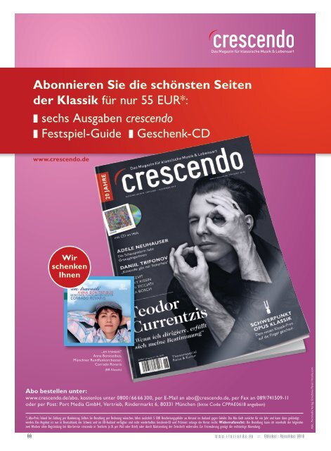 CRESCENDO 6/18 Oktober-November 2018