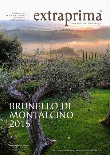 Extraprima-Magazin 2020 Mai Toskana, Brunello di Montalcino