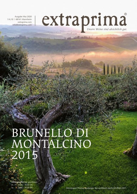 Extraprima-Magazin 2020 Mai Toskana, Brunello di Montalcino