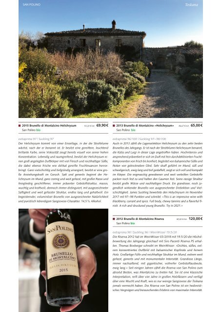 Extraprima-Magazin 2020 Mai Toskana, Brunello di Montalcino