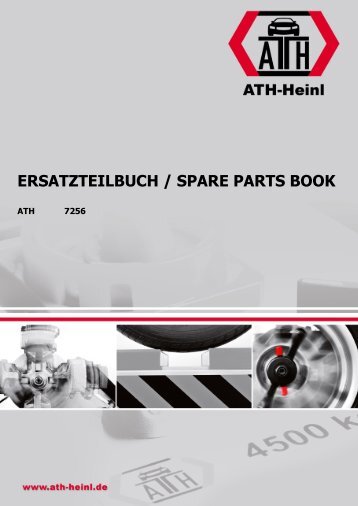 ATH-Heinl ERSATZTEILBUCH SPARE PARTS BOOK ATH 7256