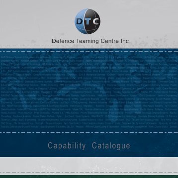 Capability Catalogue - Defence Teaming Centre