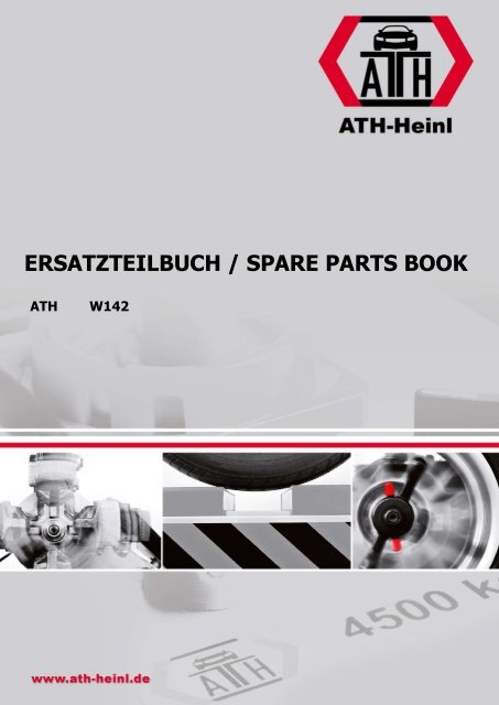 ATH-Heinl ERSATZTEILBUCH SPARE PARTS BOOK W142