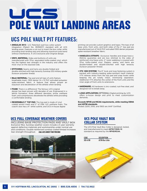 UCS Track & Field plus Strength catalog