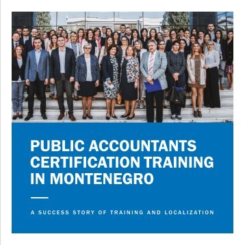 Public Accountants Certification Training in Montenegro 