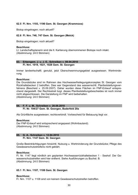 Protokoll GR-Sitzung vom 01.08.2011 Flächennutzungsplan - Dießen