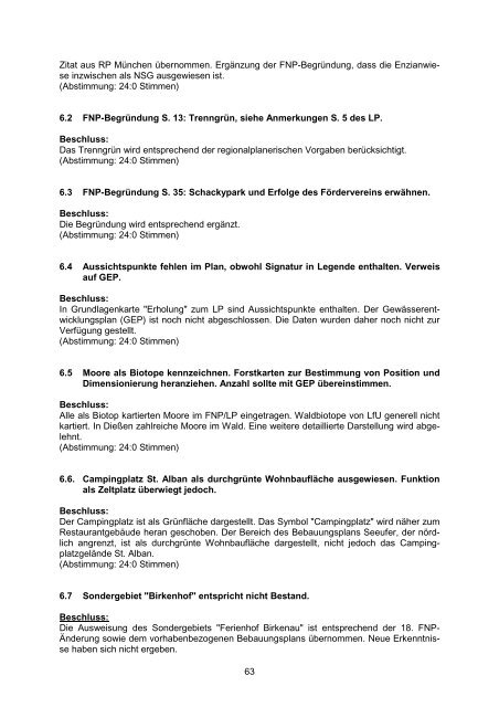 Protokoll GR-Sitzung vom 01.08.2011 Flächennutzungsplan - Dießen