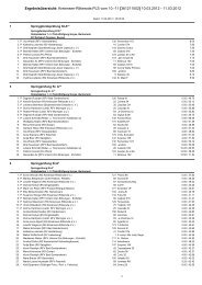 Ergebnisse - RG Kreiensen - Rittierode eV