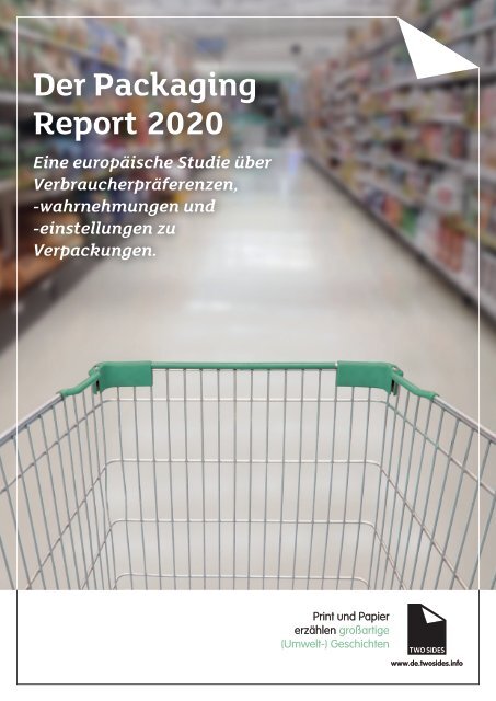 European Packaging Preferences Survey by Two Sides - March 2020 DE