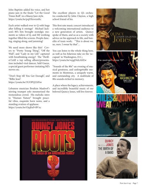 PJM Newsletter  Quincy Jones -May