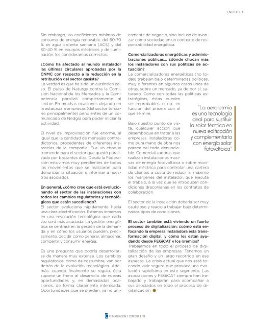 Revista Cuadernos de Climatización y Confort [C de Comunicación] - Número 0. Mayo 2020