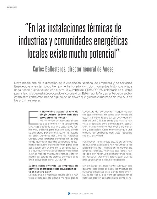 Revista Cuadernos de Climatización y Confort [C de Comunicación] - Número 0. Mayo 2020