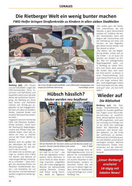 Unser Rietberg Ausgabe 04 vom 20. Mai 2020