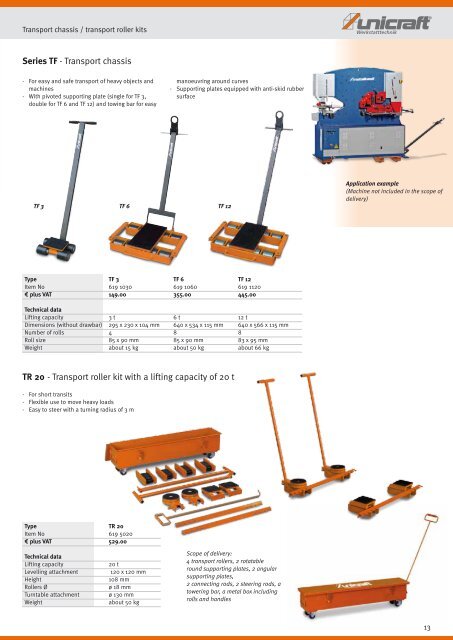 catalogue 2012 Lifting and workshop technique - catalogues ...