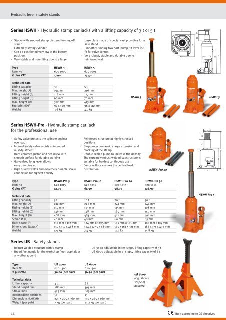 catalogue 2012 Lifting and workshop technique - catalogues ...