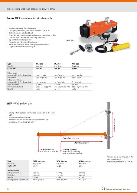 catalogue 2012 Lifting and workshop technique - catalogues ...