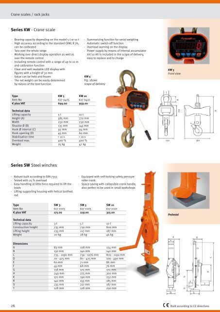 catalogue 2012 Lifting and workshop technique - catalogues ...