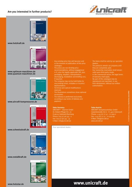 catalogue 2012 Lifting and workshop technique - catalogues ...