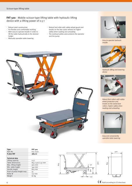 catalogue 2012 Lifting and workshop technique - catalogues ...