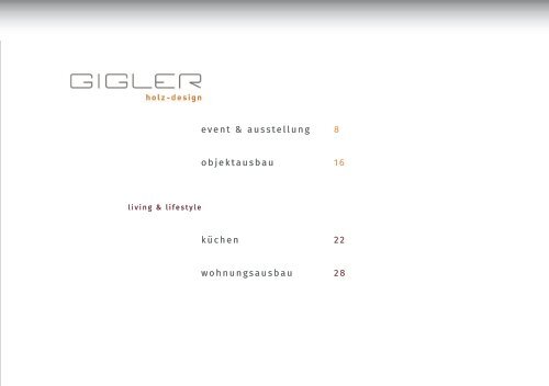 GIGLER holz-design_lookbook