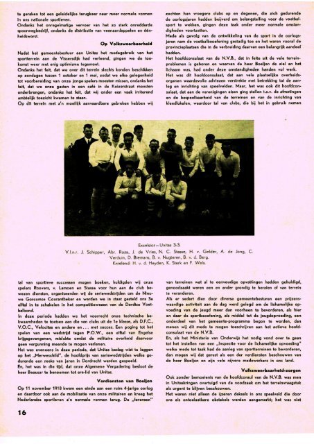 GVV Unitas Jubileumboek 1958