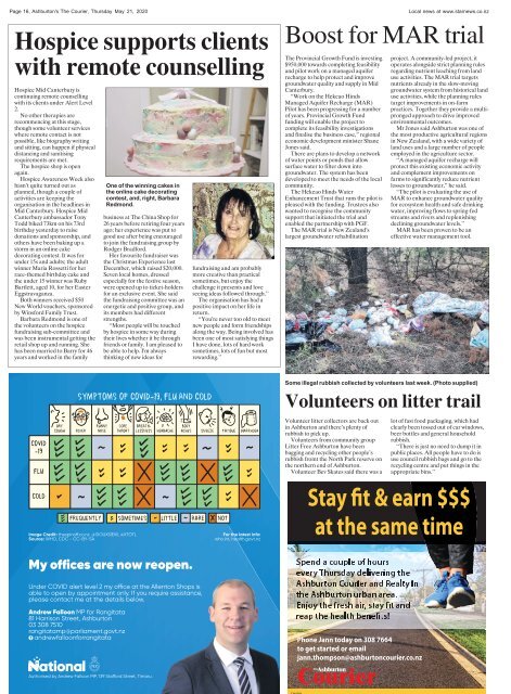 Ashburton Courier: May 21, 2020