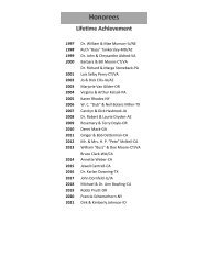 ECAHS Honoree Combined List 1997 - 2021