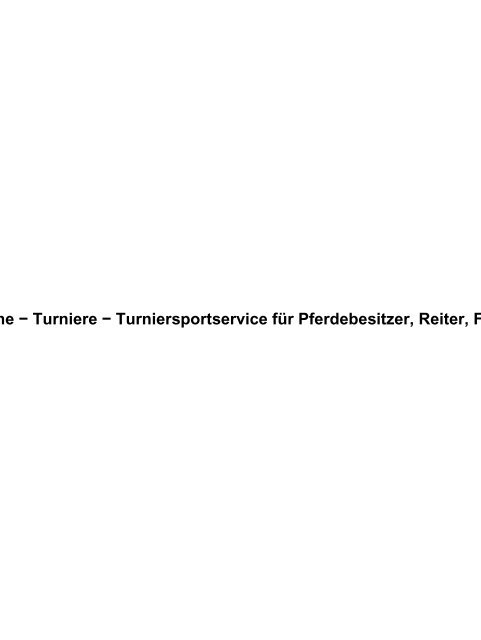 Turniere - Team Sommerfeld