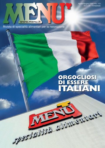 MENU N°113 | APRILE/GIUGNO 2020