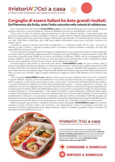 MENU N°113 | APRILE/GIUGNO 2020