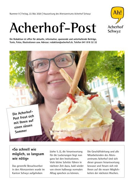 Acherhof-Post Nr. 9 | 22. Mai 2020