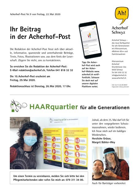 Acherhof-Post Nr. 9 | 22. Mai 2020