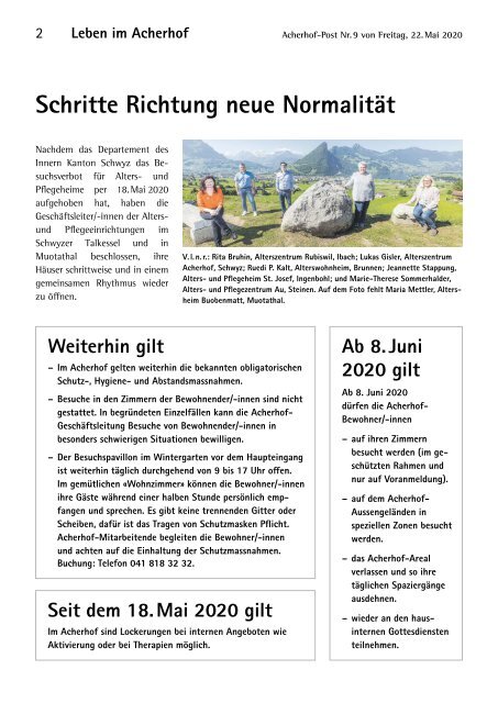 Acherhof-Post Nr. 9 | 22. Mai 2020