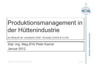 Produktionsmanagement Stahlwerk Donawitz_2012