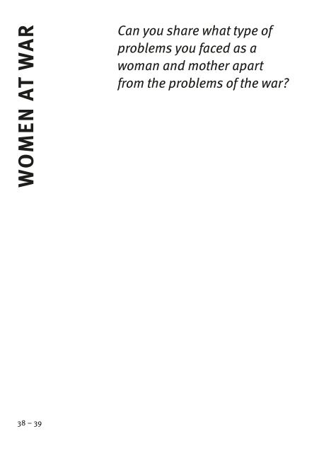 I Have To Speak: Voices of Female Ex-Combatants from Aceh, Burundi, Mindanao and Nepal