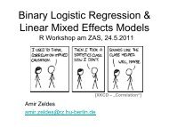 Binary Logistic Regression & Linear Mixed Effects Models