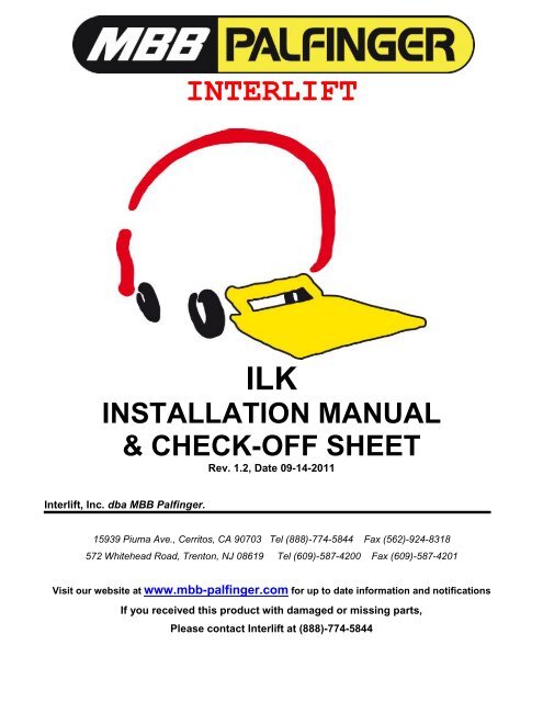 Interlift ILK - It works! - Palfinger