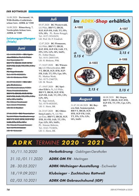 Der Rottweiler - Ausgabe Juni 2020