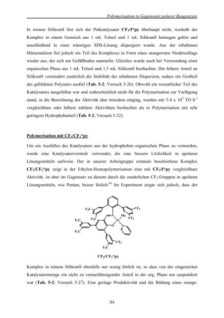 Polymerisation von Ethylen und 1-Olefinen in wässrigen Medien mit ...