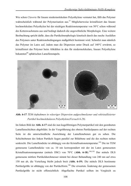 Polymerisation von Ethylen und 1-Olefinen in wässrigen Medien mit ...