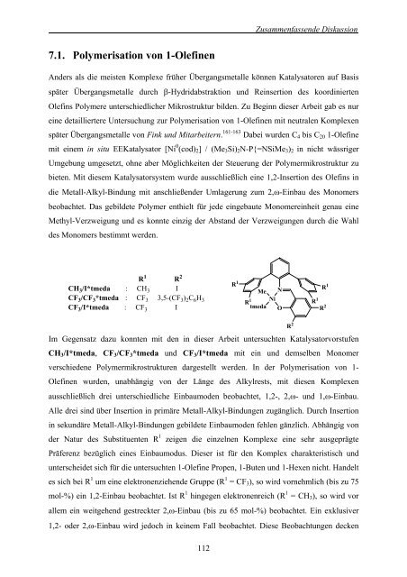 Polymerisation von Ethylen und 1-Olefinen in wässrigen Medien mit ...