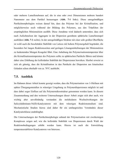 Polymerisation von Ethylen und 1-Olefinen in wässrigen Medien mit ...