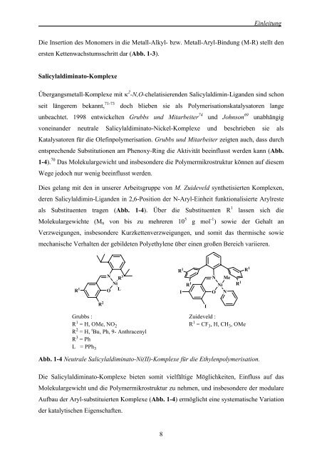 Polymerisation von Ethylen und 1-Olefinen in wässrigen Medien mit ...