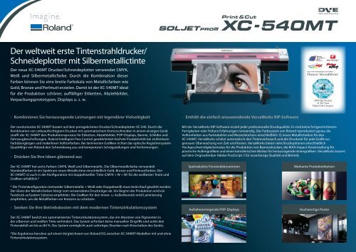 PDF Datenblatt Roland XC-540MT - Aufkleber-Fabrik